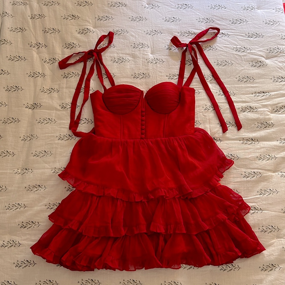 Adeirlina Red Bonjour dress in size Small